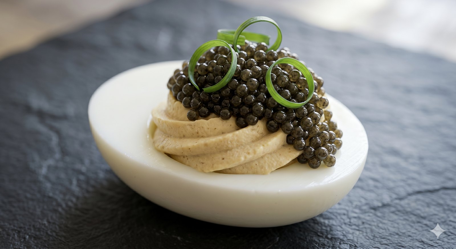 Djävulska ägg med caviar
